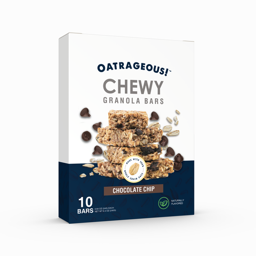 DESIGN EYE-CATCHING PACKAGING FOR CHOCOLATE CHIP CHEWY GRANOLA BARS! Design by Denian