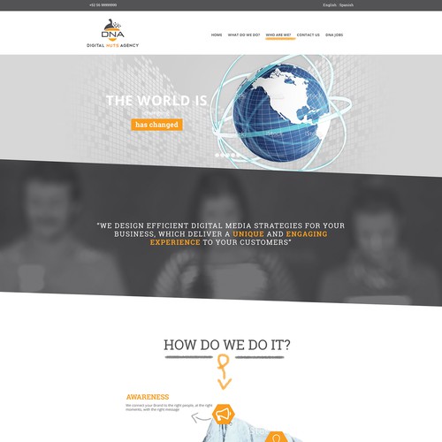 Web page design contest entry by Media Royale