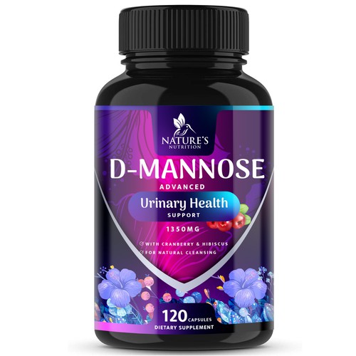 Colorful D-Mannose Design Needed for Nature's Nutrition Design by R O S H I N