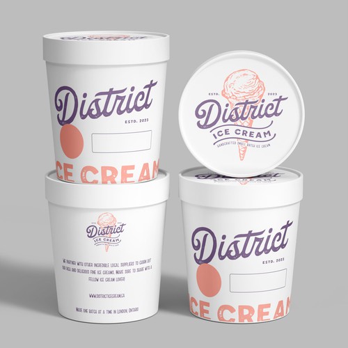 'Cool' NEW Ice Cream Pint design Diseño de CUPEDIUM