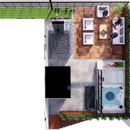 Ideation: Roof Top Terrace Design by Dsateli3r