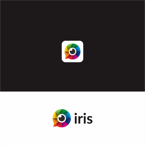 Logo for Iris, the decentralized alternative to social media giants Design by Artventure-