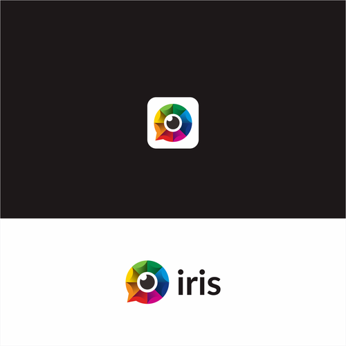 Logo for Iris, the decentralized alternative to social media giants Design by -Artventure-