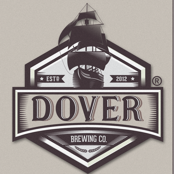 Design by Dick Justice titled "Logo for Dover Brewing Company"