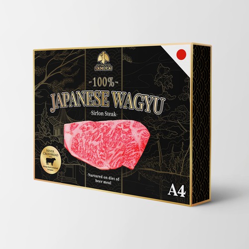 100% JAPANESE WAGYU STEAK Design by Silicium Studio