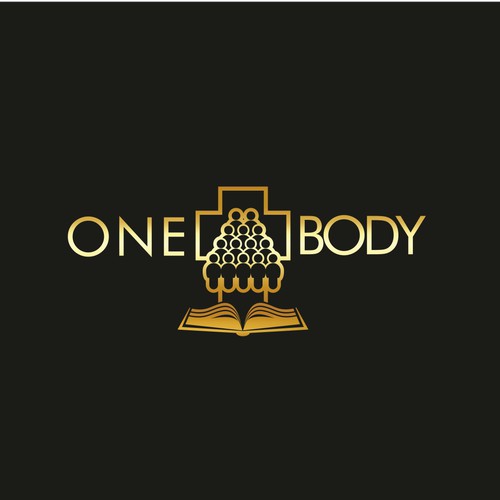 Design a logo for One Body Software showing inter-church community in the One Body of Christ. Design by Ladoblede