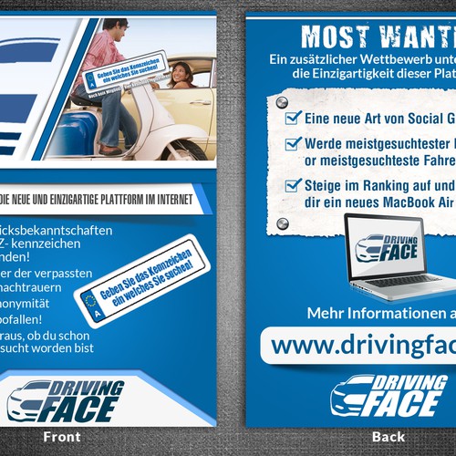 "Augenblicksbekanntschaften wiederfinden! Neue Art von Social-Gaming!" winning Landing page design