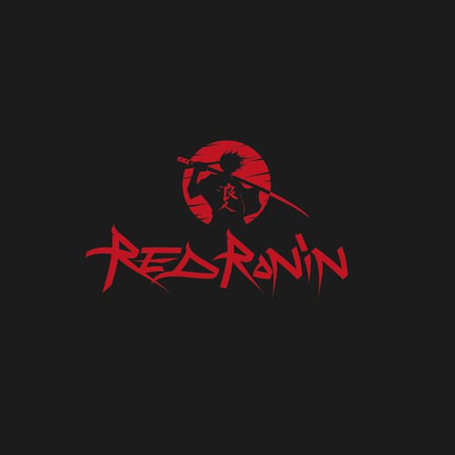 Anime-inspired logo for Red Ronin Design by Guido_Astolfi