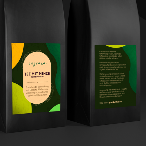 Diseño de Cascara tea label de dsnalexhoffmann