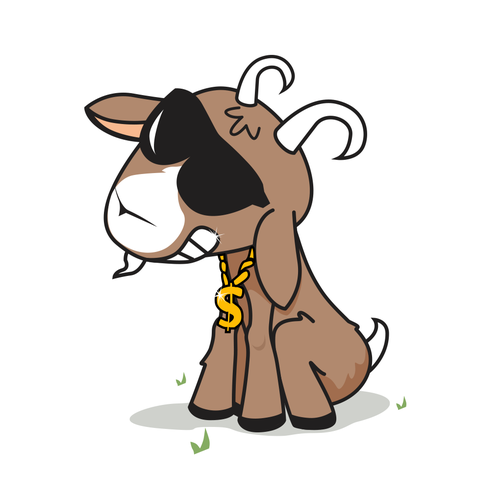 Cute/Funny/Sassy Goat Character(s) 12 Sticker Pack Design von KeNaa