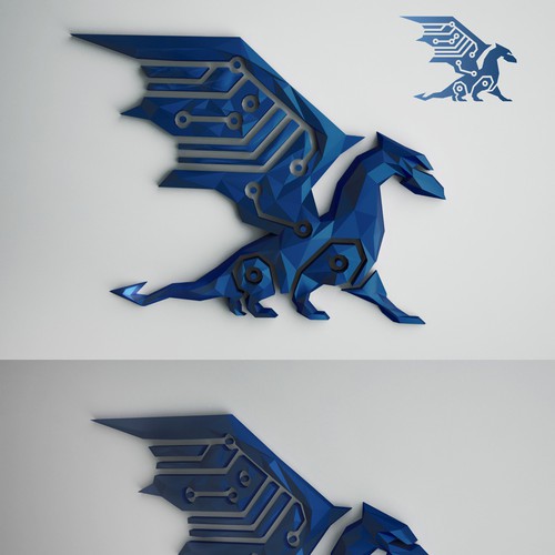 3D Dragon Rendering Design by Sifa Lovely Design