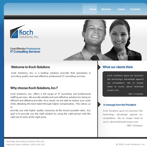 $500.00 Website template (Design only) Design by Edwin Toh