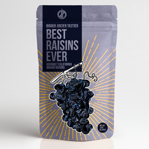 Best Raisins Ever - package design for PREMIUM raisins Design by Chupavi