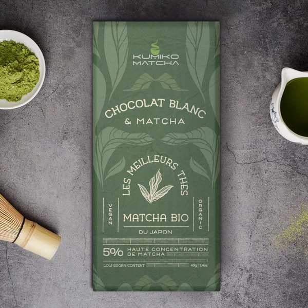 kumiko matcha - chocolate packaging