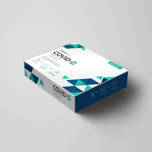 Design a box for convenient at home diagnostic testing Diseño de sougatacreative