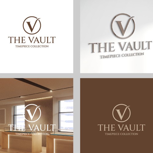 The Vault | Timepiece Collection Logo Contest Design by V4L ™