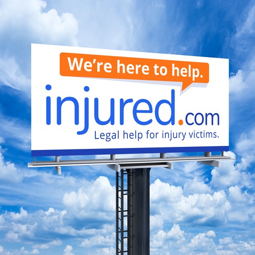 Injured.com Billboard Poster Design Design por SoftSkills