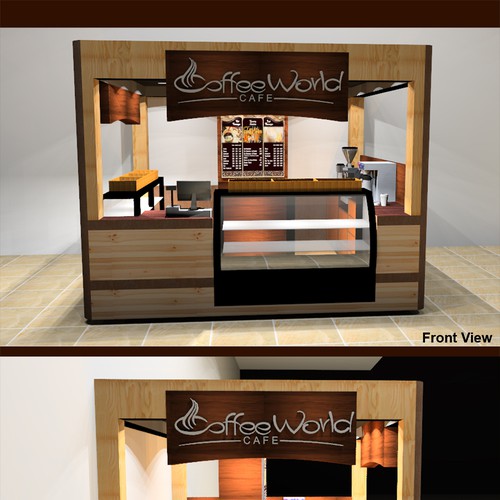 Wooden style cofee kiosk design ideas of mall used coffee stand booth for  sale