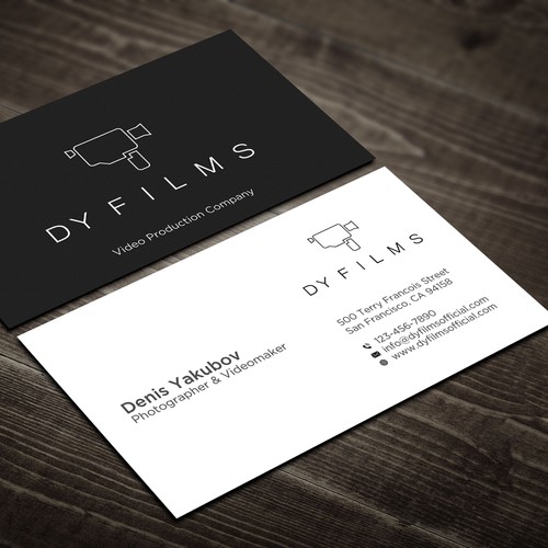 Business card for video production company Design by Rskylight