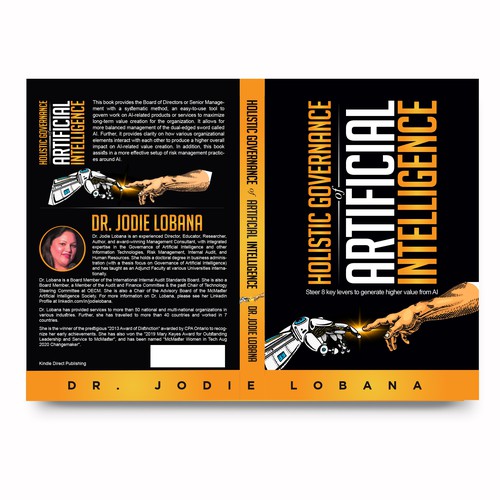 Man and Machine interaction - Book cover needed for Governance of Artificial Intelligence Design von anisha umělec