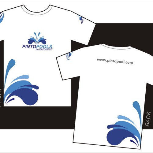 NEW Tshirt Design for swimming pool company Design by cikal