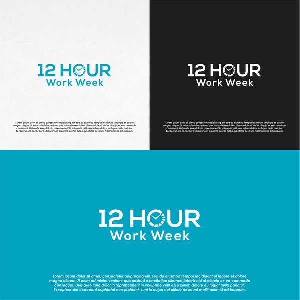 Logo Concept for 12 Hour Work Week
