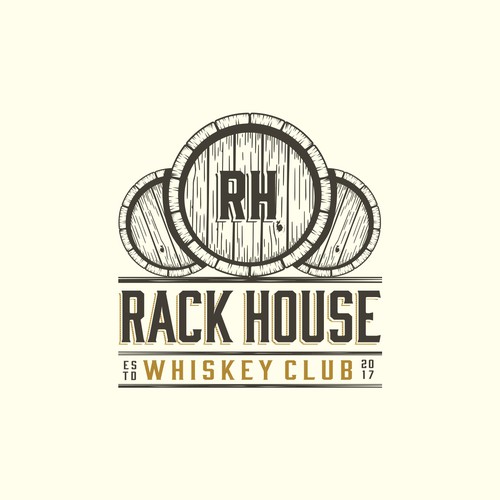 Novel Whiskey of the Month Club Logo Design to be seen on Discovery Channel in 2018. Design by EXPOinf