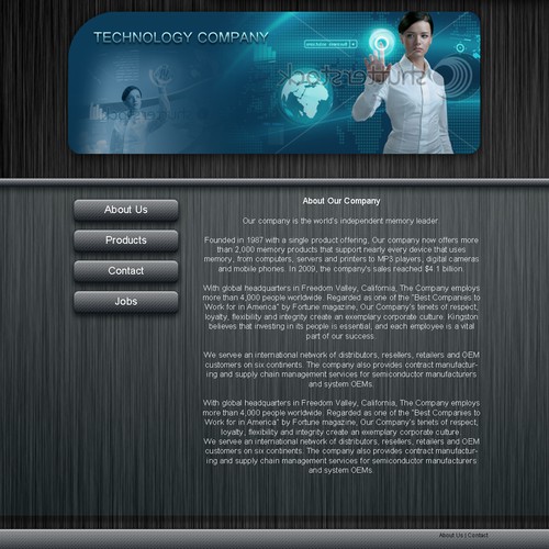 1-3 Page Website Template Design von Radu.D