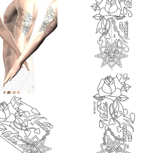 Tatoo - underarm Design by ellingtonart