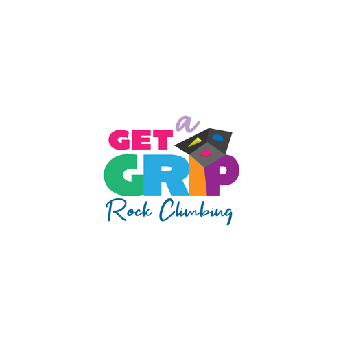 Get A Grip! Rock Climbing logo design デザイン by mmkdesign