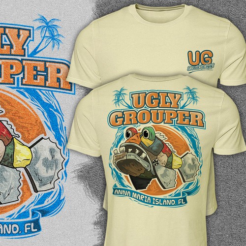 Iconic T-Shirt Design for The Ugly Grouper | T-shirt contest