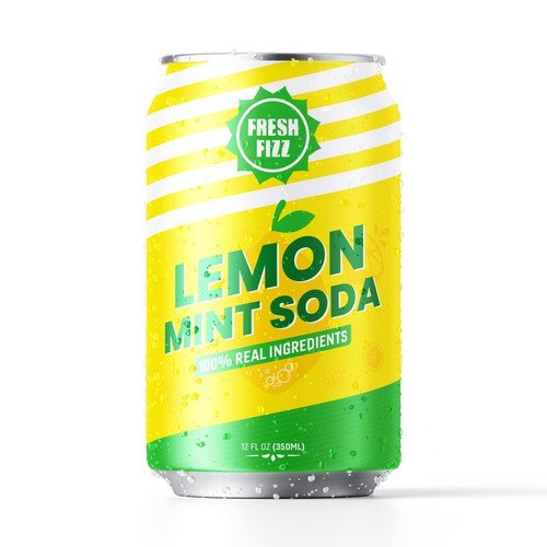 Fresh Fizz Soda Label Design réalisé par rizal hermansyah