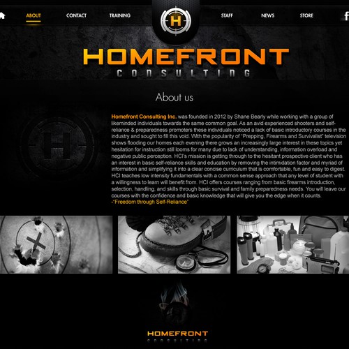 Help Homefront Consulting Inc. with a new website design Design by bearstone