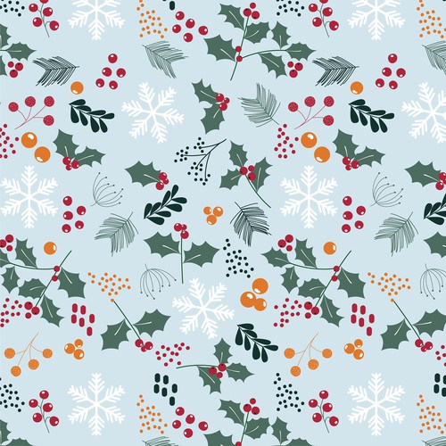 Christmas Patterns Design by Fran.illus