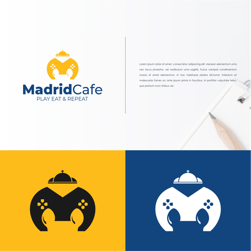 Logo for Madrid Cafe & Games Design by diasfebim