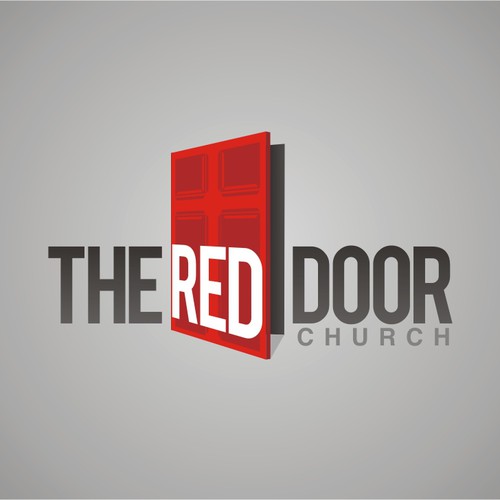 Red Door church logo Design by LogoLit