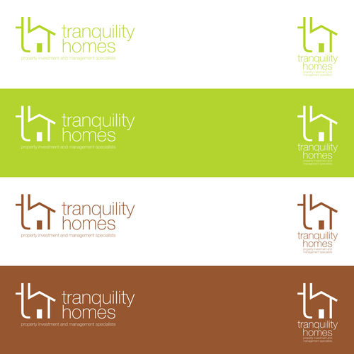 Design a modern and inviting logo for Tranquility Homes ロゴ＆ブランディングセットコンペ