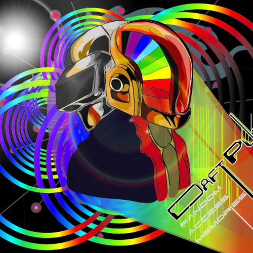 99designs community contest: create a Daft Punk concert poster Design von Vascoduartesign