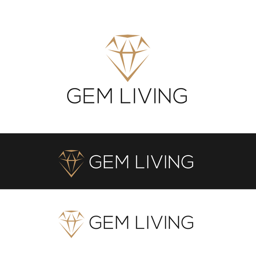 Geometrical, minimalist, modern brand design for Gem Living Design by shyne33