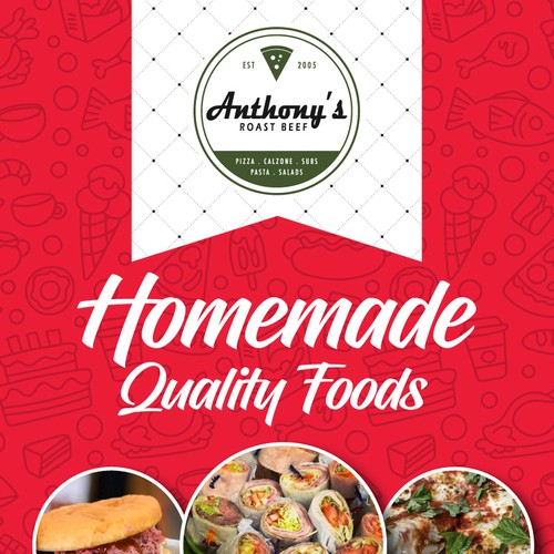 Love Food??? Create a modern, stylish Catering Menu for Anthony's Design by Artlock16