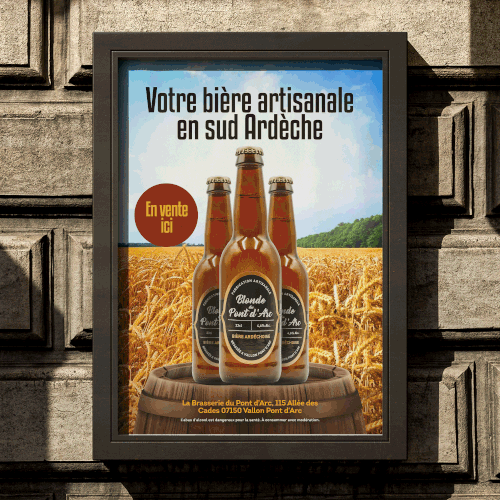 Poster for craft beer Design by Titlii