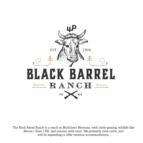 Designs | Logo design for Black Barrel Ranch in Montana! | Logo design ...