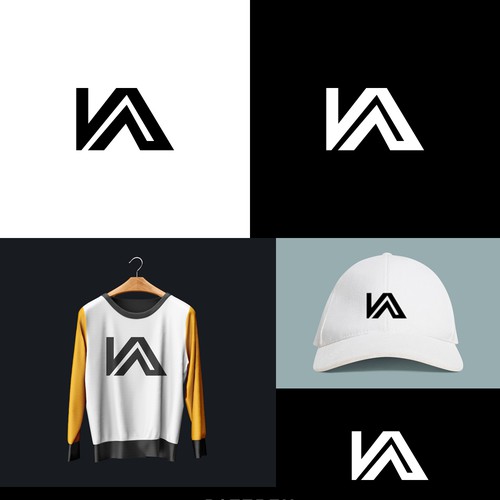 VA Monogram Logo for All Over Print Design by Marteena