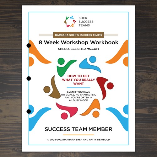 Workbook front cover for adults with big dreams - make me smile Design by Unboxing Studio