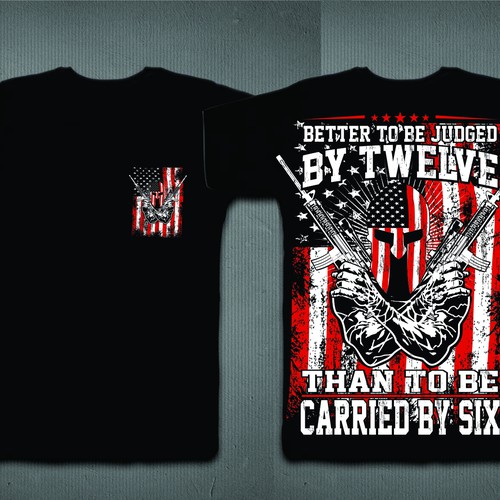 Design by MJ956 titled "Amazing Gun T-Shirt"