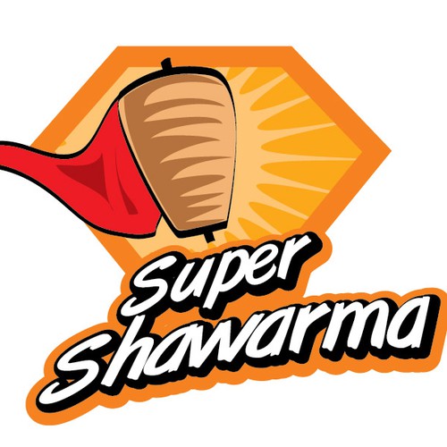 logo for Super Shawarma Diseño de Yzen Cheah