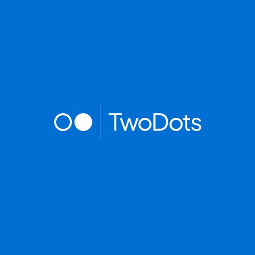 Two Dots Software Fraud Prevention Logo Design - Modern and Simple! Design by egzote.
