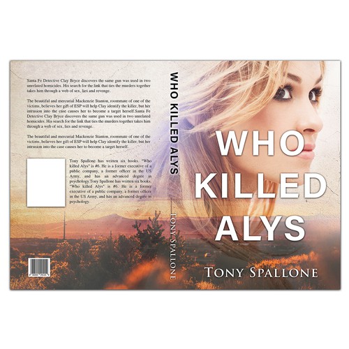 Murder mystery set in Santa Fe, New Mexico, USA that appeals to men and women  readers alike. Design by Langao