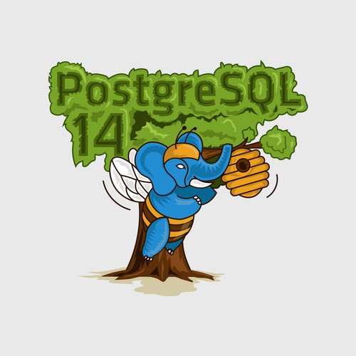 PostgreSQL 14 Release Artwork Design by Atank
