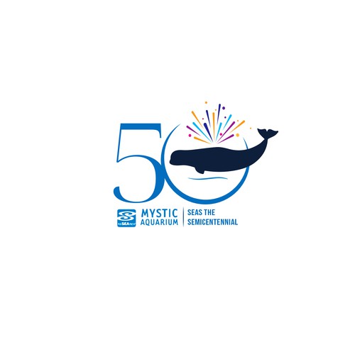 Mystic Aquarium Needs Special logo for 50th Year Anniversary デザイン by D.Silva